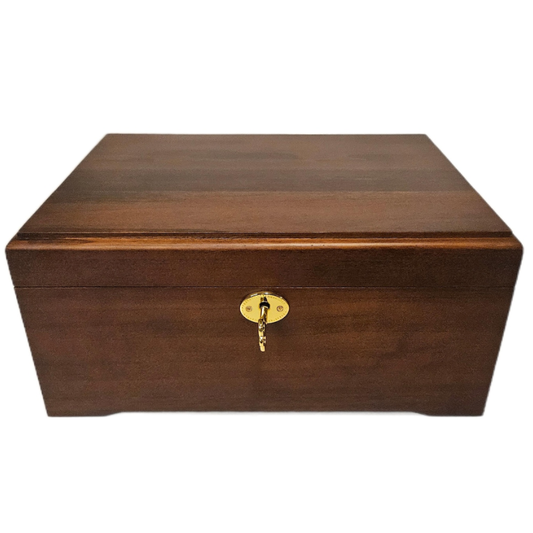 Smart Hub Gear Acacia Wood Locking Charging Station 11in