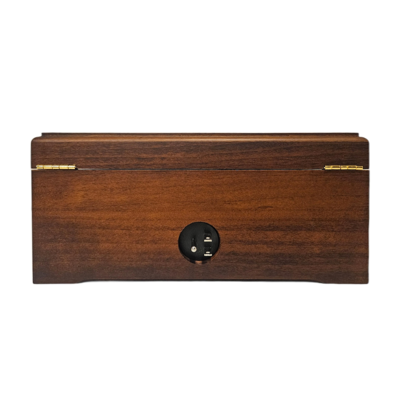 Smart Hub Gear Acacia Wood Locking Charging Station 11in
