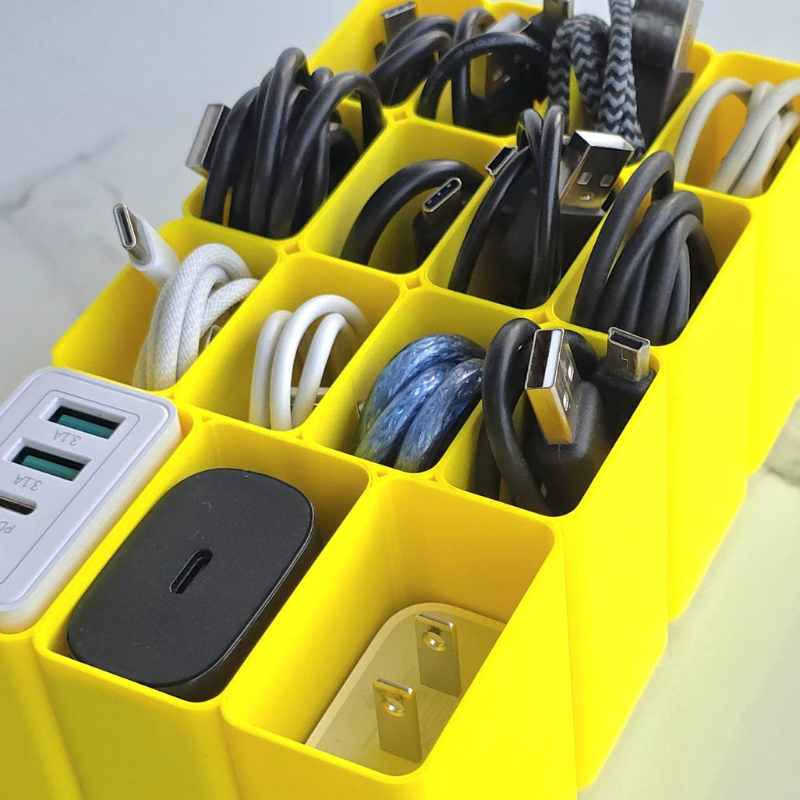 Smart Hub Gear Desktop Cable Organizer Box 6.5in